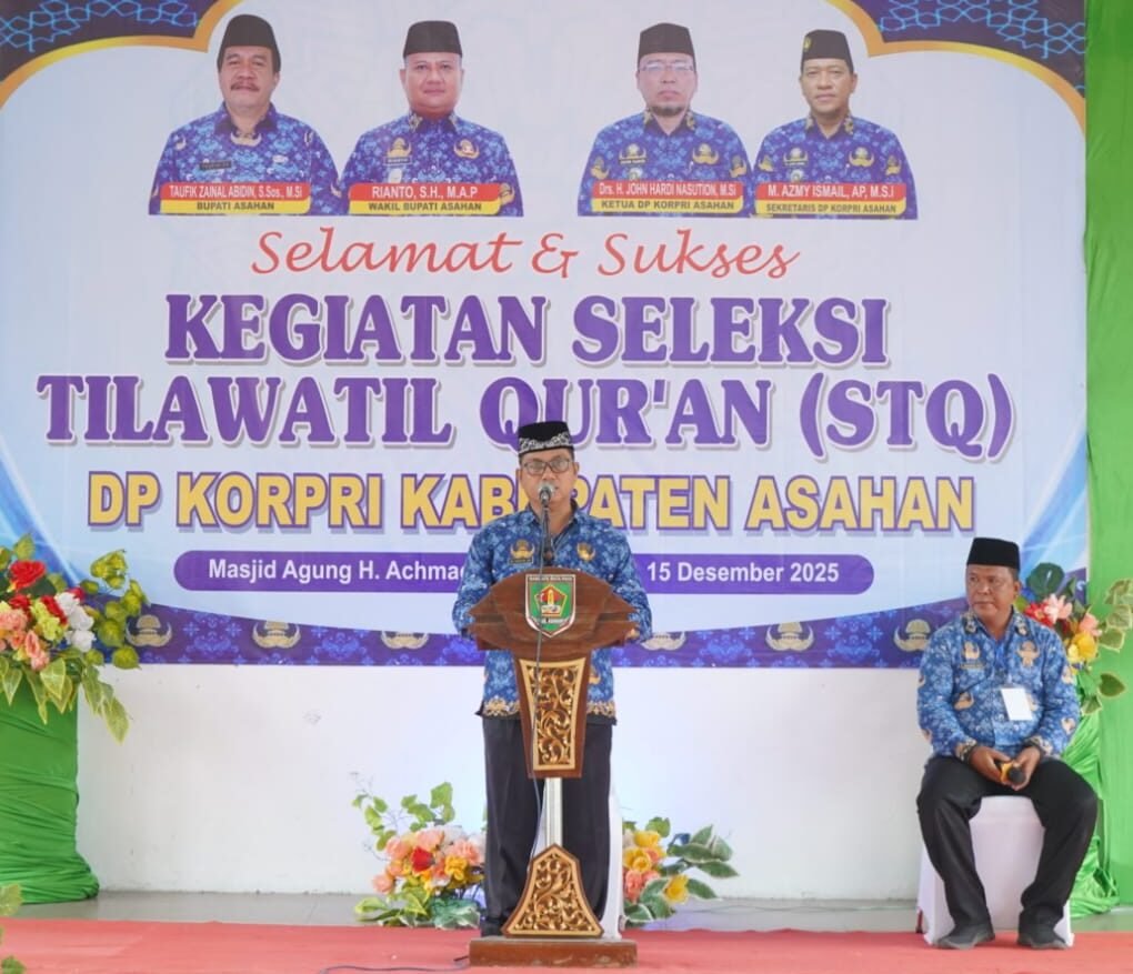 Rianto sampaikan kata sambutan di acara kegiatan STQ ke-2.