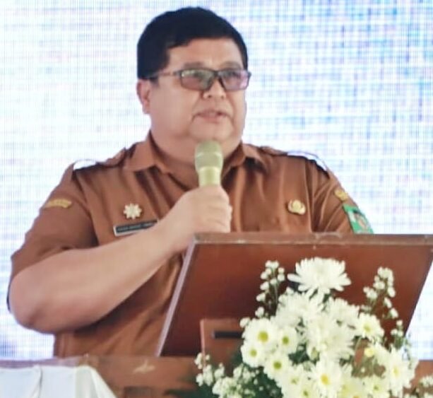Sekda Simalungun saat sampaikan sambutan. 