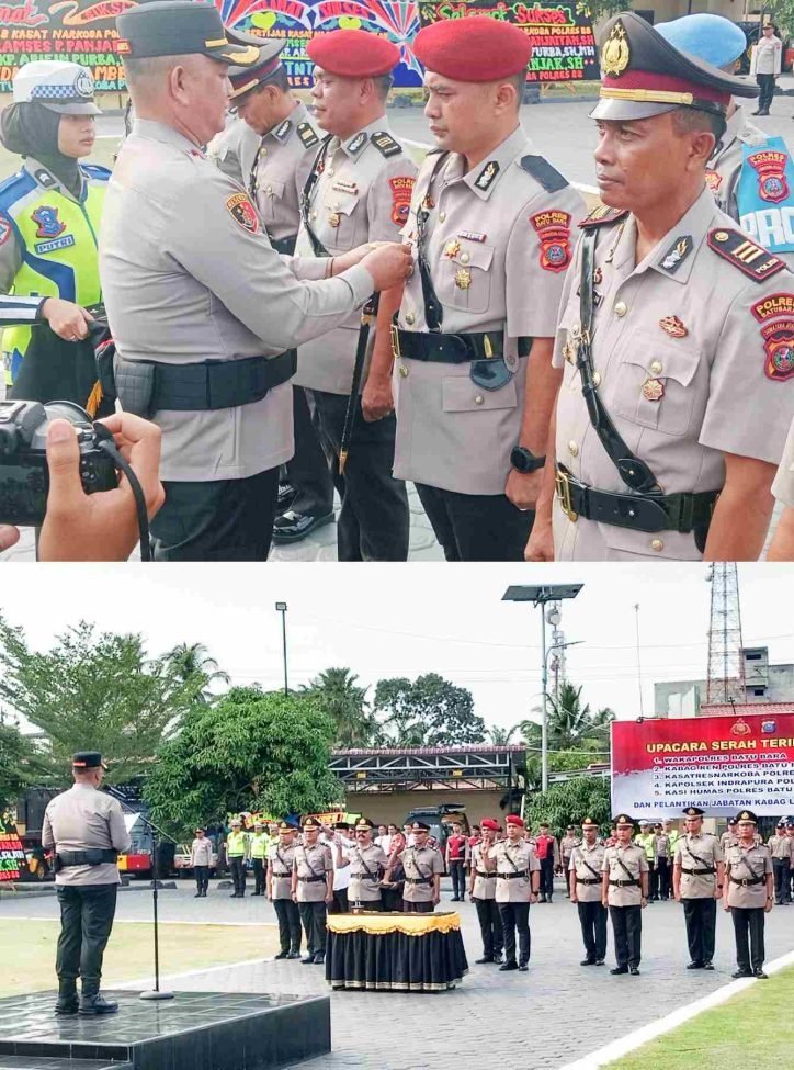 Empat Pejabat Utama Polres Batu Bara yang di Sertijab 