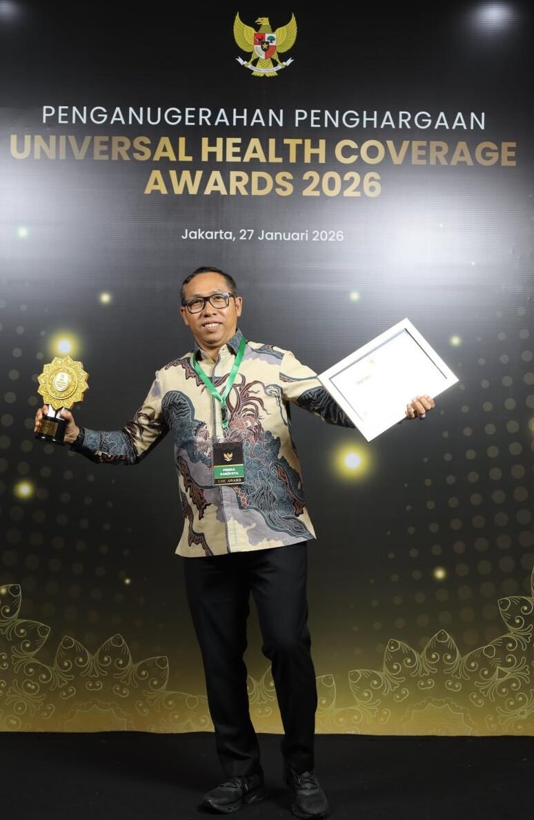 Taput terima penghargaan Universal Health Coverage Awards 2026.