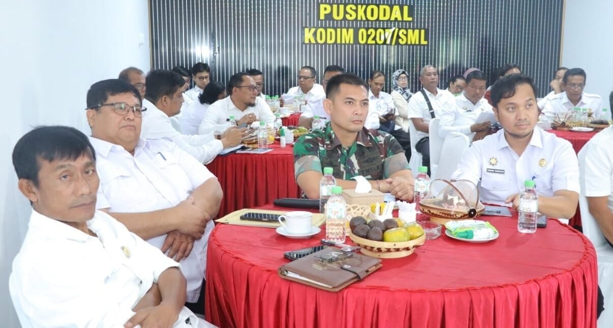 Sinergitas Pemkab Simalungun dan Kodim 0207/Sml, gelar rapat persiapan pelaksanaan TMMD Ke-127 Tahun 2026