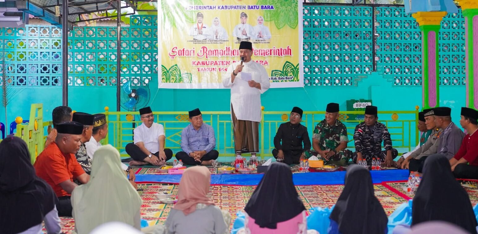Bupati Batu Bara H. Baharuddin Siagian, S.H., M.Si, saat memberi sambutan.