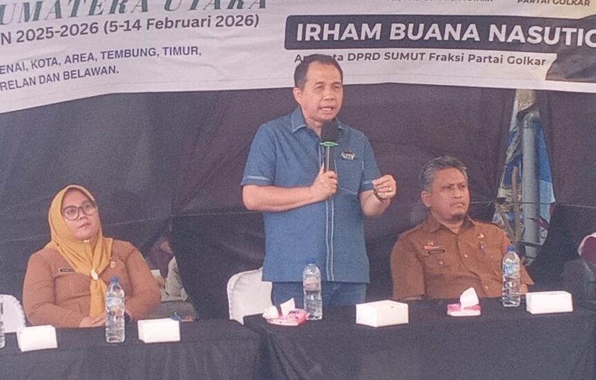 Di agenda kegiatan reses - II tahun sidang II 2025-2026. Anggota DPRD Sumut Irham Buana Nasution, SH, M.Hum bertemu dengan konstituennya di Kelurahan Sitirejo - III, Kecamatan Medan Amplas. 