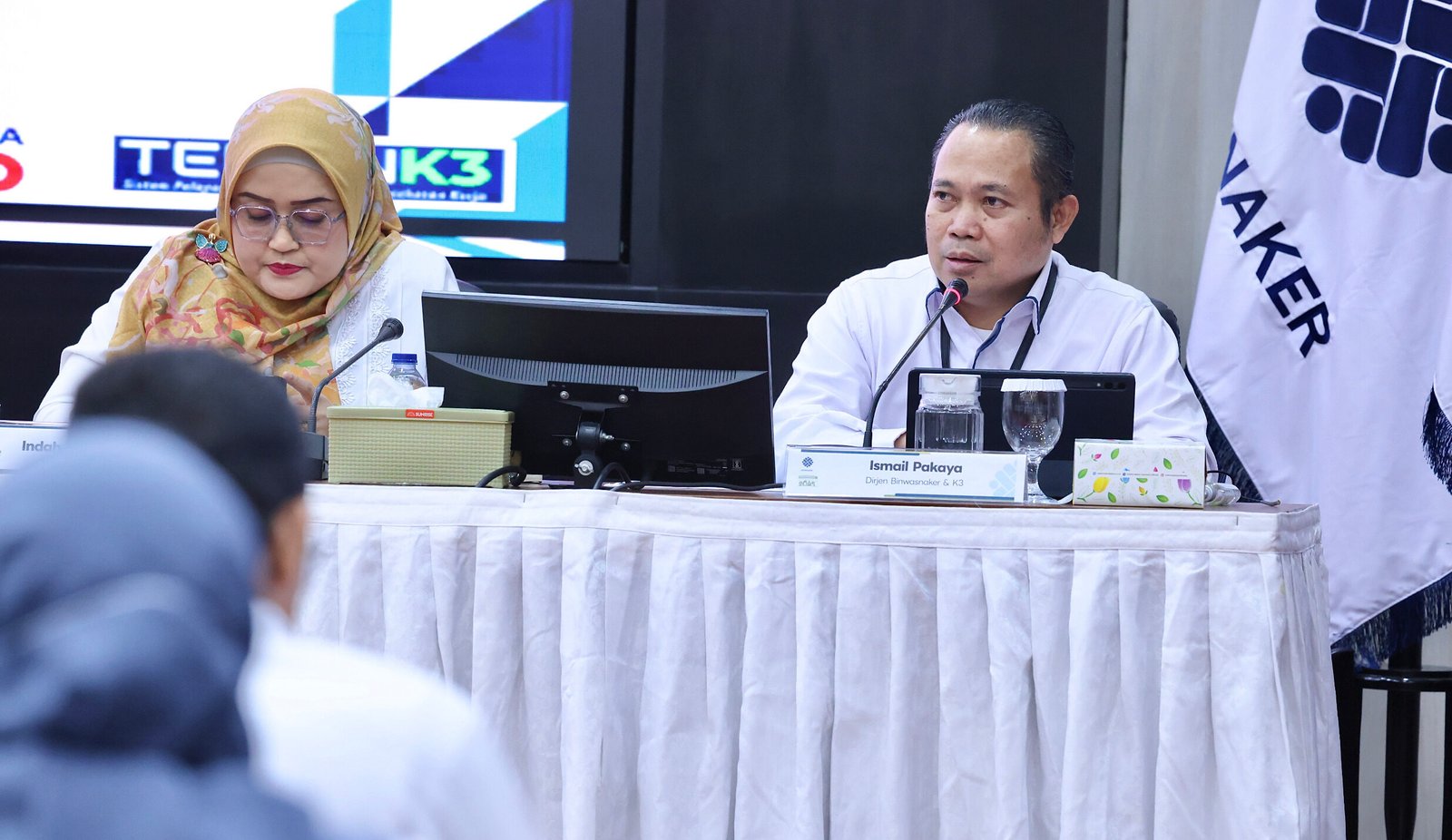 Direktur Jenderal Pembinaan Pengawasan Ketenagakerjaan dan Keselamatan dan Kesehatan Kerja (Dirjen Binwasnaker dan K3) Kemnaker, Ismail Pakaya,