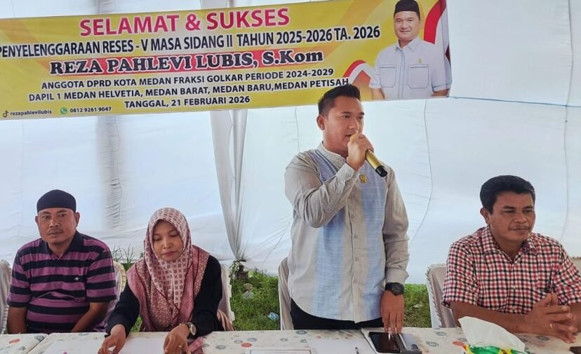 Ketua Komisi I DPRD Medan Reza Pahlevi Lubis S Kom