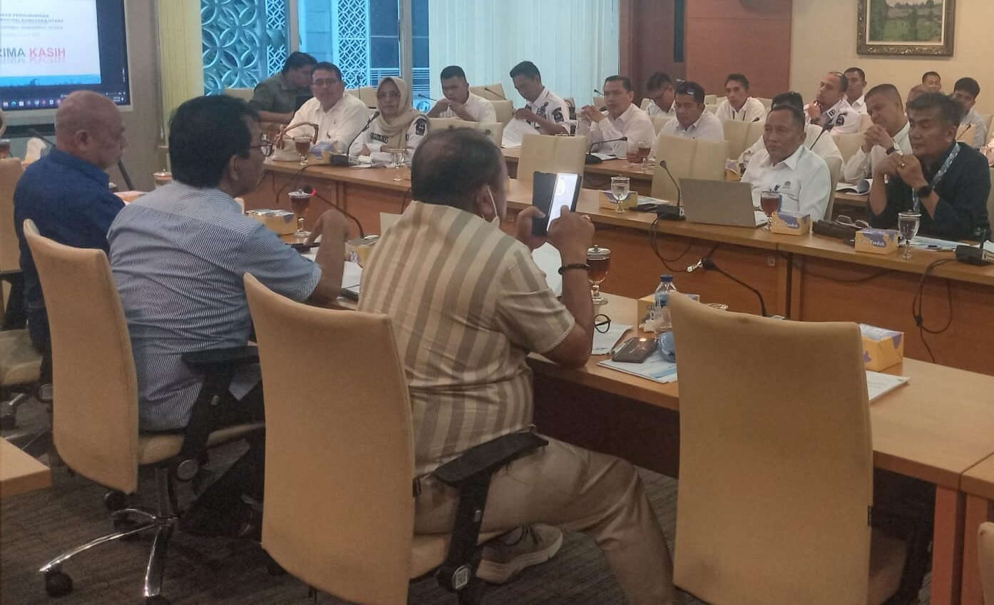 Komisi D DPRD Sumut menggelar RDP dengan Perumda Tirtanadi Sumut, PT.Pelindo Regional -I Belawan dan Dinas Perhubungan Sumut 