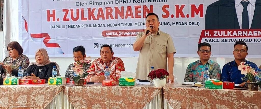 Wakil Ketua DPRD Medan, H Zulkarnaen SKM 