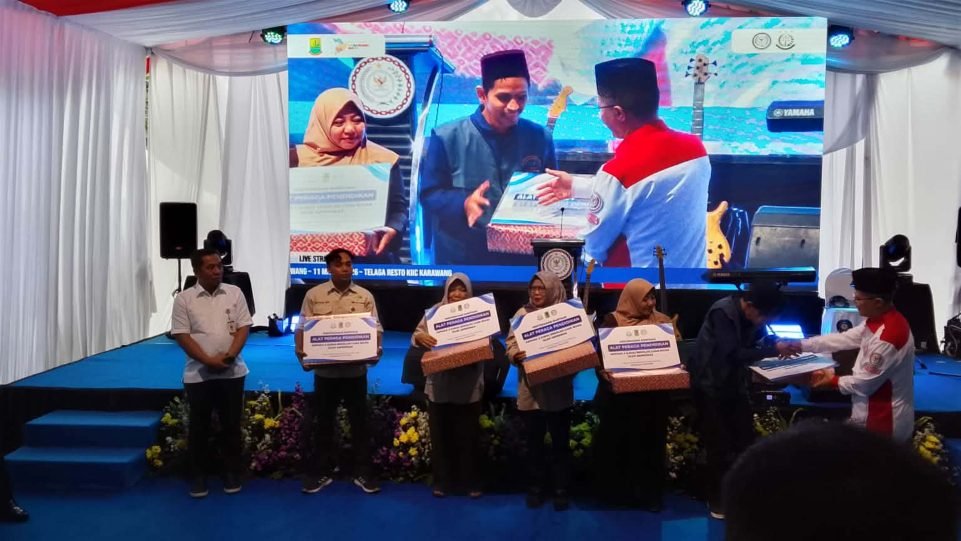 Suasana acara Safari Ramadhan dalam rangka optimalisasi Program Jaga Desa bersama DPC ABPEDNAS Kabupaten Karawang pada Rabu, 11 Maret 2026 di Karawang, Jawa Barat.