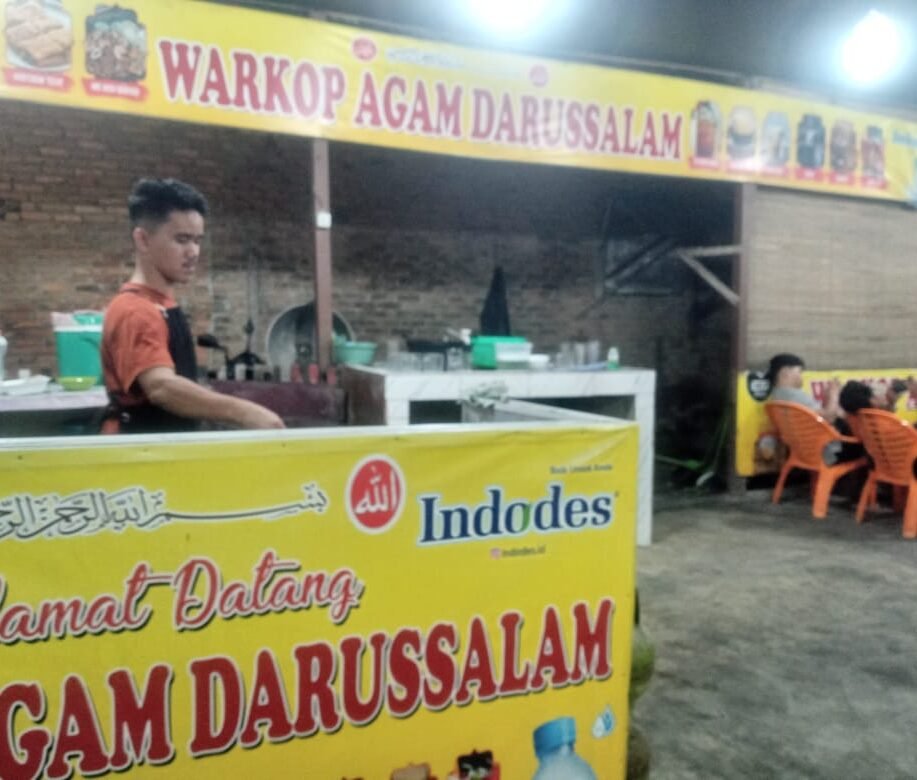 Warkop Agam Darussalam di Jalan Sidomulyo Pasar IX, Dusun V, Desa Tembung, Kecamatan Percut Sei Tuan, Deli Serdang.