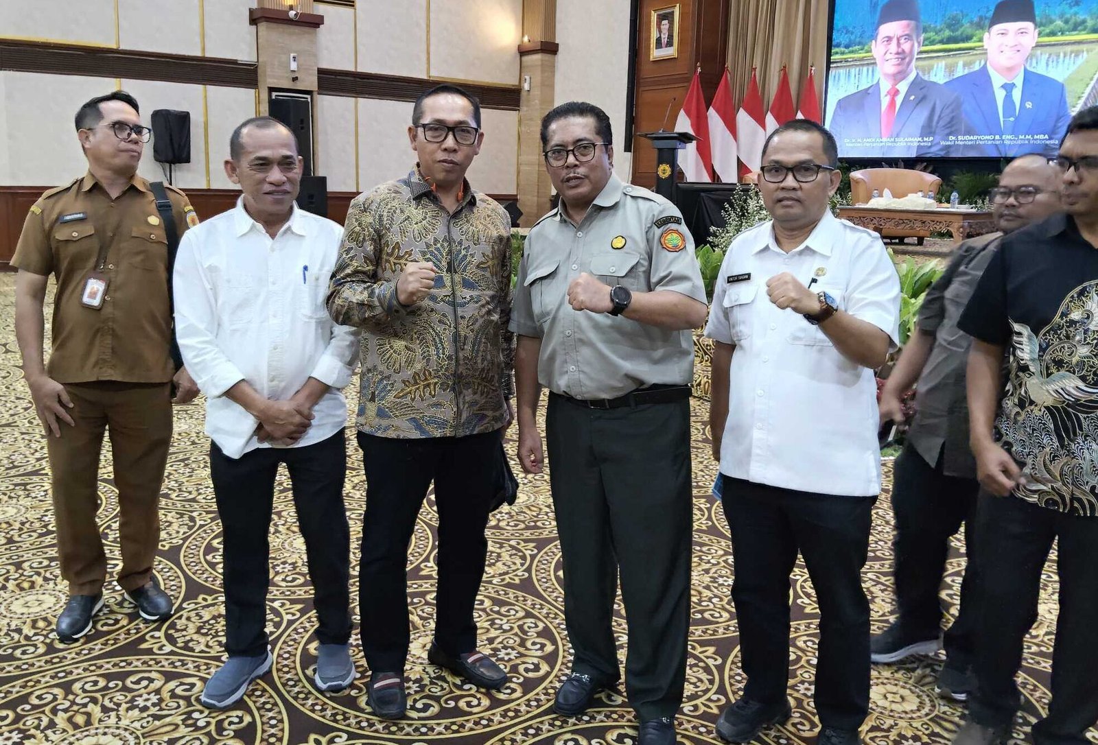 Rakornas Kementerian Pertanian di Jakarta, Bupati Taput tekankan pentingnya peningkatan irigasi.