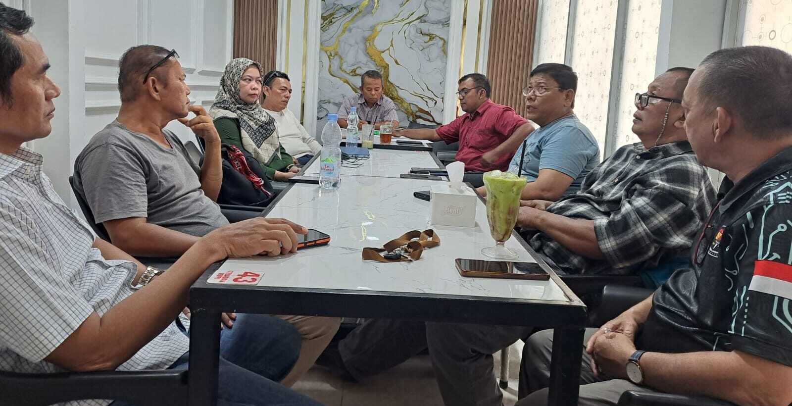 Suasana Rapat Perdana Forum Pemred Media Siber Indonesia SMSI Sumut.