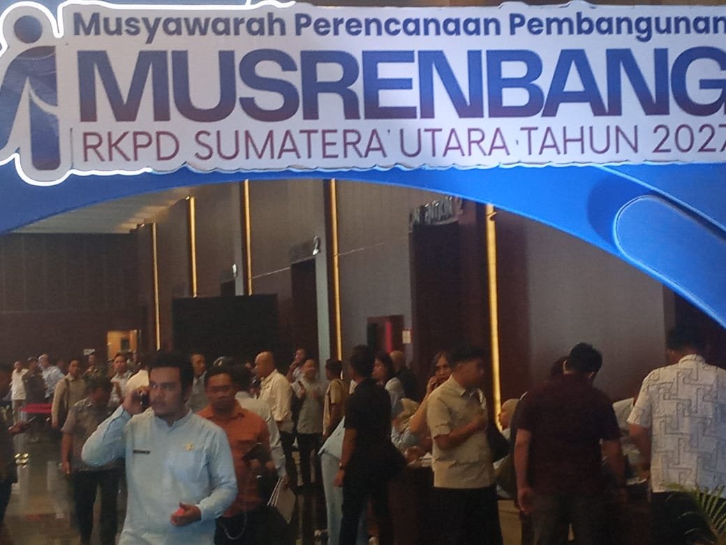 Musrenbag RKPD Sumut tahun 2027 di hotel Santika Dyandra Primiere Kota Medan.