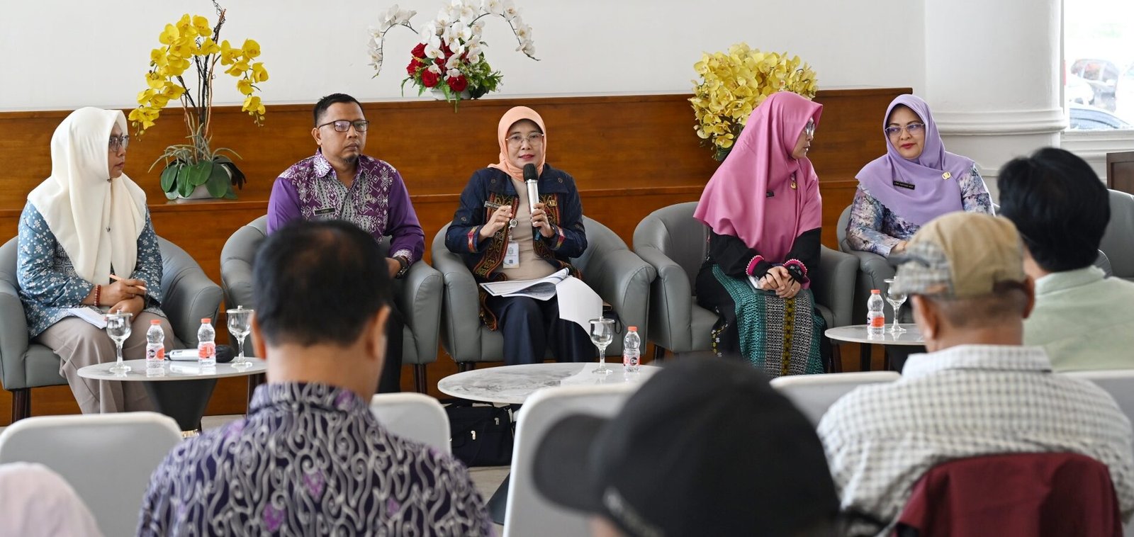 emu Pers bersama Dinas Pemberdayaan Perempuan, Perlindungan Anak, dan Keluarga Berencana (P3AKB) Provinsi Sumatera Utara, yang difasilitasi Dinas Kominfo Sumut berlangsung di Lobby Dekranasda Lantai 1 Kantor Gubernur Sumut Jalan Diponengoro Nomor 30 Medan, Kamis (9/4/2026).