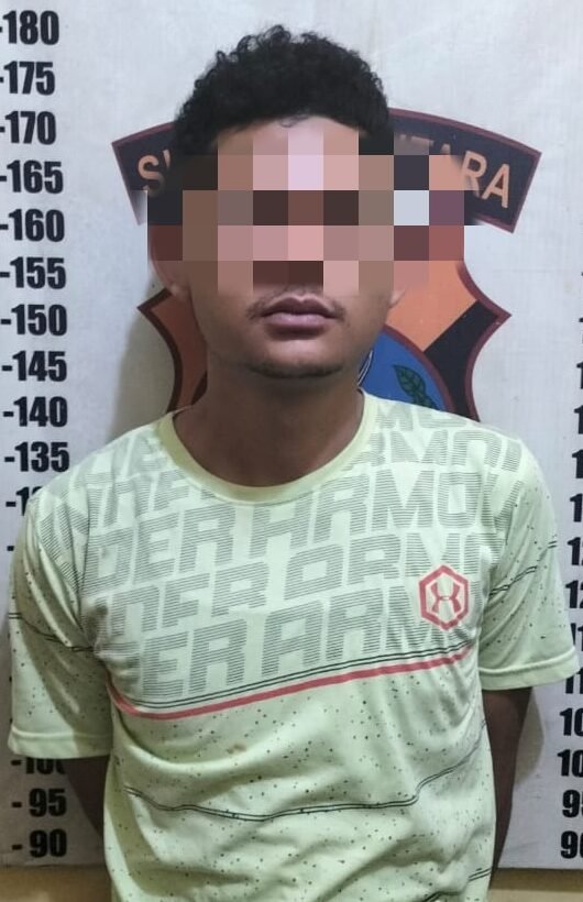 Pelaku yang diamankan pihak kepolisian