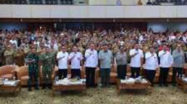 Rakornas Kementerian Pertanian di Jakarta, Bupati Taput tekankan pentingnya peningkatan irigasi.*