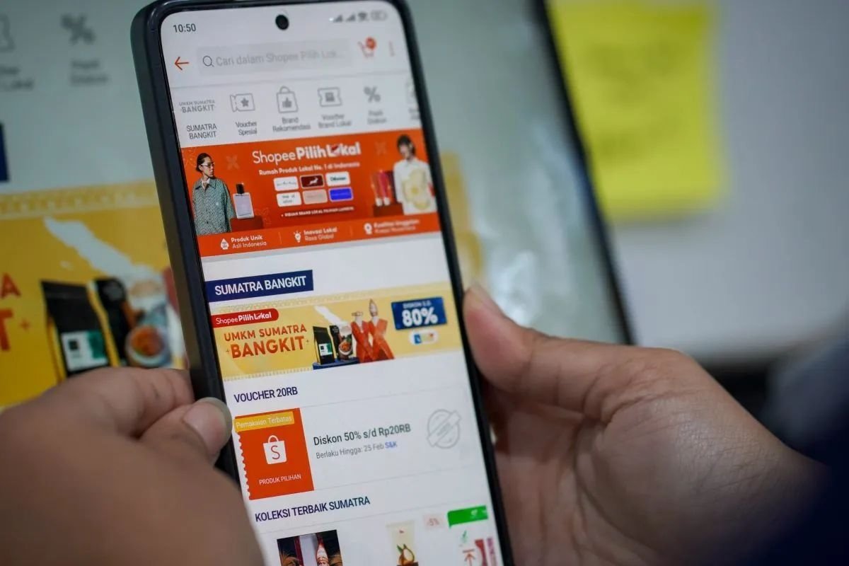 Microsite Sumatra Bangkit di platform e-commerce. Dok. SatgasPRR/Kementerian UKM