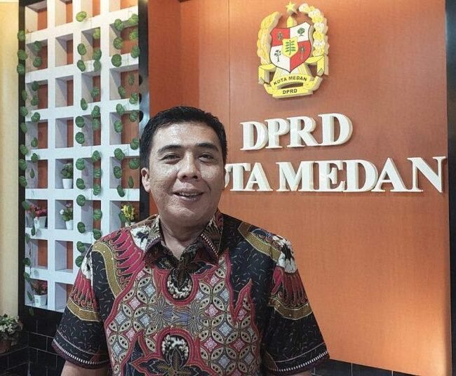 Anggota DPRD Medan di Komisi II Johannes Haratua Hutagalung 