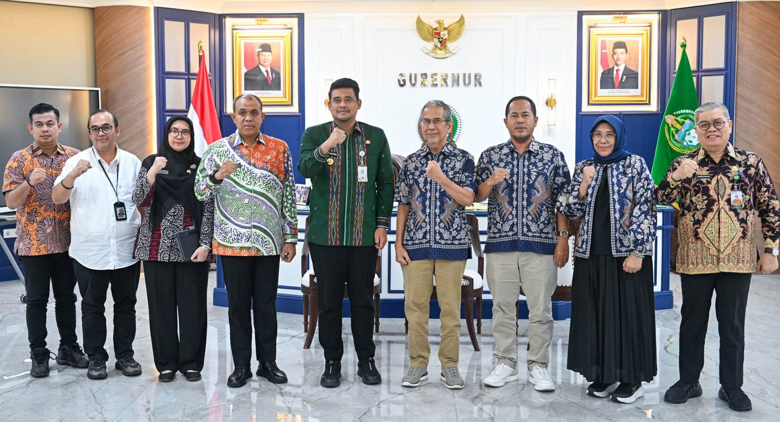 Gubernur Sumut Bobby Nasution menerima audiensi Pimpinan Rumah Sakit Annisa di Ruang Kerja Gubernur Sumut, Lantai 10 Kantor Gubernur Sumut, Jalan Diponegoro No. 30, Medan, Kamis (21/5/2026)