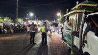 Kerahkan 80 Personel Polres= Personel Polres Tapteng saat melaksanakan pengamanan Pawai Takbiran Idul Adha 1447 H, Selasa (26/5/2026).