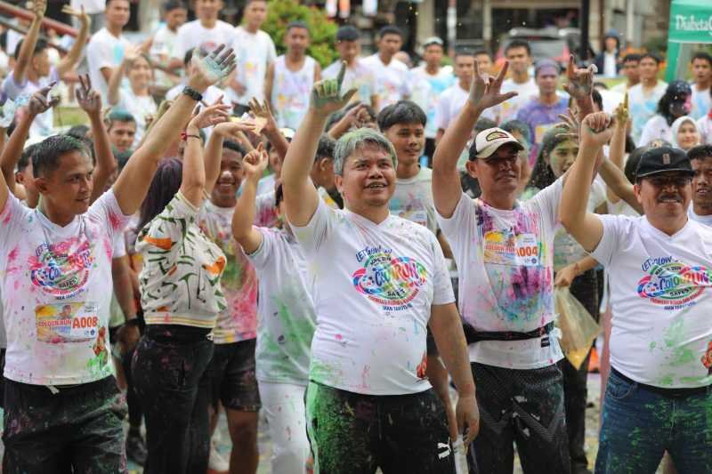 Jalan kaki dan lari santai bertajuk Colour Run promosikan wisata olahraga Taput.