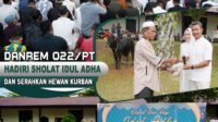 PT Hadiri Sholat Idul Adha Danrem 022/PT Hadiri Sholat Idul Adha dan Serahkan Hewan Kurban di Makorem.