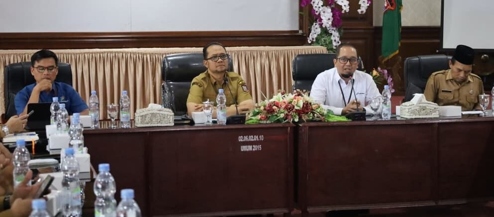 Muhammad Fadly Abdina sampaikan kata sambutan dalam rakor bersama Pertamina dan BPS*