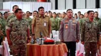 Gubernur Sumatera Utara (Sumut) Bobby Afif Nasution bersama Pangdam I/Bukit Barisan Mayjen TNI Hendy Antariksa, Kapolda Sumut Irjen Pol Whisnu Hermawan Februanto, serta jajaran Forkopimda, mengikuti peresmian nasional operasionalisasi 1.061 Koperasi Desa/Kelurahan Merah Putih yang dipimpin Presiden Prabowo Subianto secara virtual dari KMP Tanjung Selamat, Kecamatan Medan Tuntungan, Sabtu (16/5/2026).