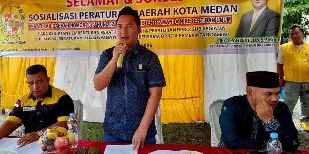 Ketua Komisi 1 DPRD Medan Reza Pahlevi Lubis S Kom