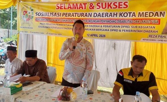 Ketua Komisi I DPRD Medan Reza Pahlevi Lubis