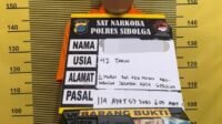 Satresnarkoba Polres Sibolga Tersangka residivis narkotika berinisial DKL (42) saat diperiksa di Mapolres Sibolga, Kamis (21/5/2026).