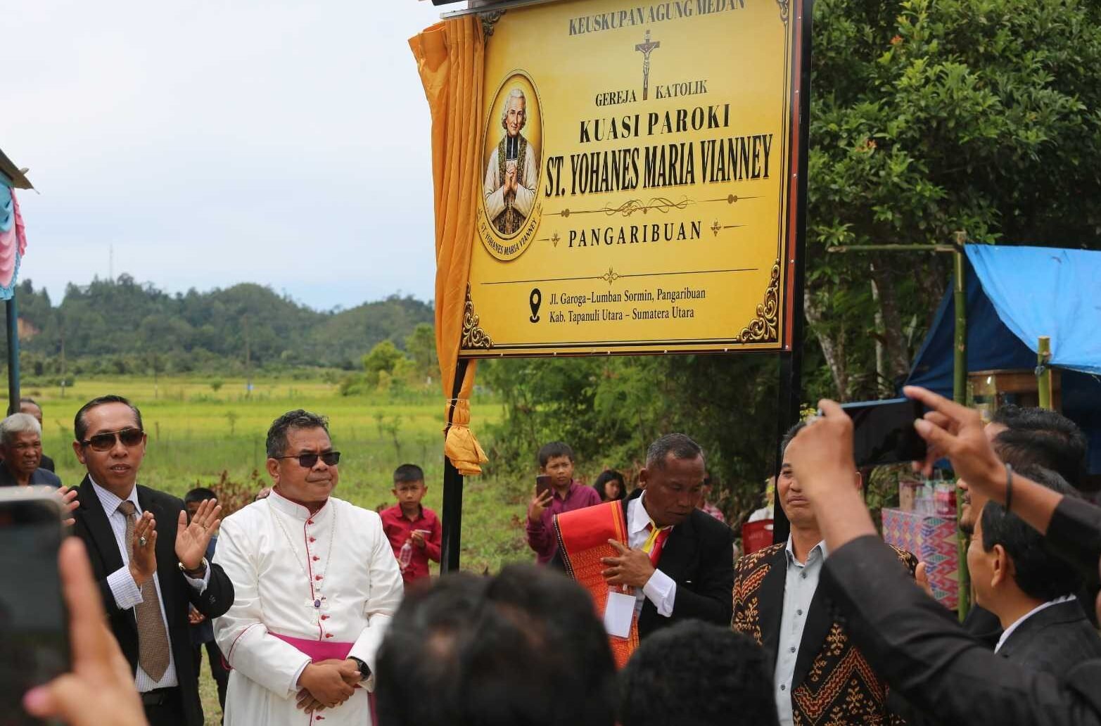 Perayaan Ekaristi Inaugurasi,dan pelantikan Dewan Pastoral Paroki di Pangaribuan Taput.