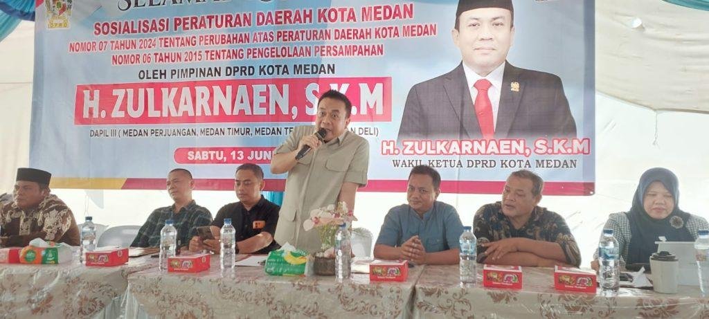 Wakil Ketua DPRD Medan H Zulkarnaen SKM