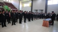 Pelantikan Pejabat Rektor IAKN Tarutung melantik pejabat fungsional/ struktural dan Kepala UPT IAKN,Senin (8/6).*