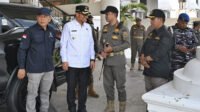 Pemprovsu dan Pemko Pemerintah Provinsi Sumatera Utara (Sumut) dan Pemerintah Kota (Pemkot) Tanjungbalai Melaksanakan Apel Patroli Gabungan Berskala Besar di halaman Kantor Walikota Jalan Jenderal Sudirman Km 5,5 Tanjungbalai, Sabtu (6/6/2026). Patroli gabungan ini difokuskan untuk memperketat pengawasan di pintu-pintu masuk rawan narkoba, baik jalur darat maupun laut, sekaligus menertibkan kawasan potensial gangguan kamtibmas akibat kenakalan remaja seperti geng motor.