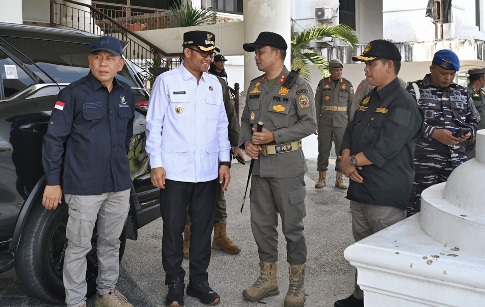 Pemerintah Provinsi Sumatera Utara (Sumut) dan Pemerintah Kota (Pemkot) Tanjungbalai Melaksanakan Apel Patroli Gabungan Berskala Besar di halaman Kantor Walikota Jalan Jenderal Sudirman Km 5,5 Tanjungbalai, Sabtu (6/6/2026). Patroli gabungan ini difokuskan untuk memperketat pengawasan di pintu-pintu masuk rawan narkoba, baik jalur darat maupun laut, sekaligus menertibkan kawasan potensial gangguan kamtibmas akibat kenakalan remaja seperti geng motor.