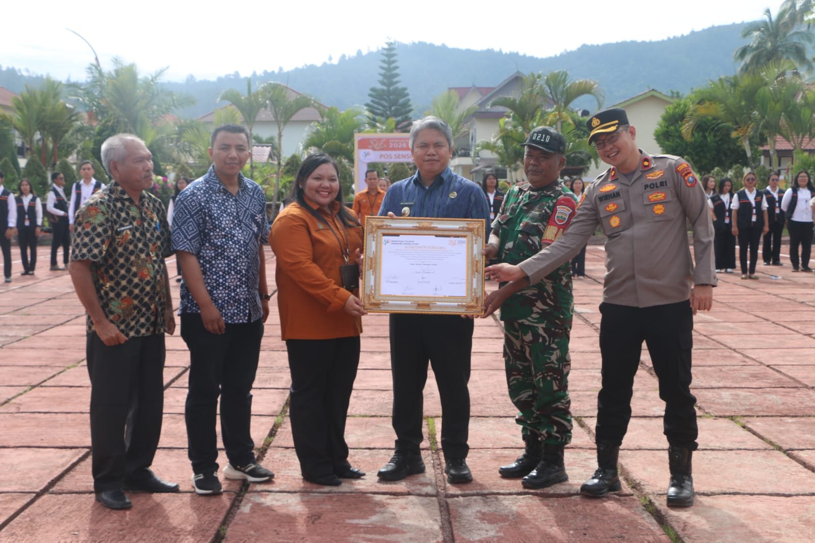 Apel siaga PPL Sensus Ekonomi 2026 di Hotel Hineni Tarutung juga dihadiri Kapolres Taput