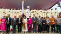 Perayaan Ekaristi Inaugurasi,dan pelantikan Dewan Pastoral Paroki di Pangaribuan Taput.