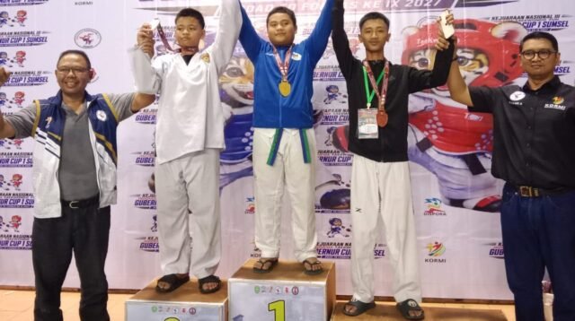 Pengurus, pelatih, dan atlet Taekwondo ITFun Sumut diabadikan bersama usai menyabet Juara Umum II pada Kejurnas III ITFun 2026 di GOR Dempo, Jakabaring Sport City, Palembang, Sumatera Selatan (27–28 Juni).