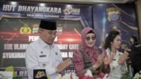 Bupati Simalungun saat hadiri Syukuran Hari Bhayangkara ke-80.