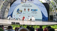 Temu Pers bersama panitia penyelenggara Pekan Raya Sumatera Utara (PRSU) ke-50 Tahun 2026 di Komplek PRSU (Panggung Keong Taman Budaya), Jalan Gatot Subroto Medan, baru-baru ini.