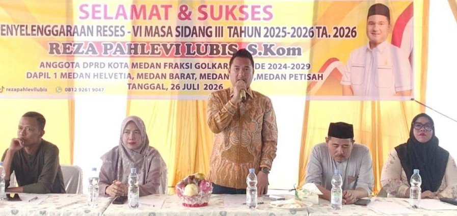 Anggota DPRD Medan Reza Pahlevi Lubis S Kom (Partai Golkar)
