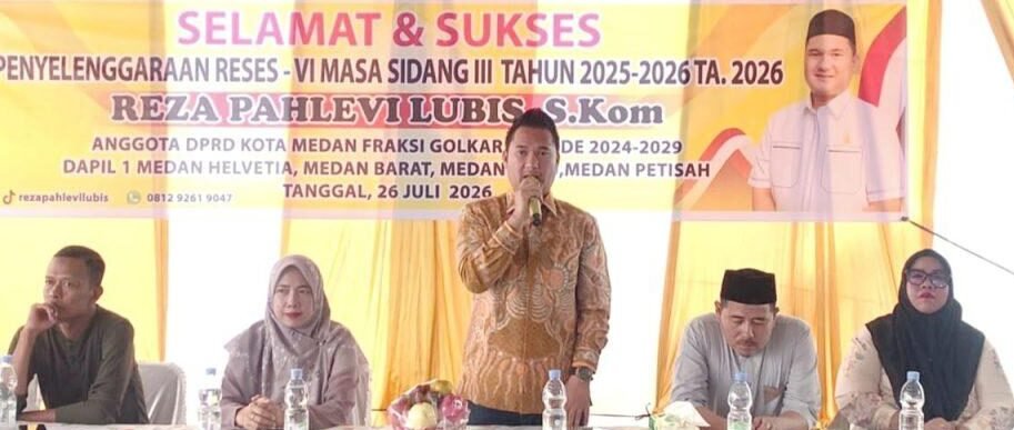 Anggota DPRD Medan Reza Pahlevi Lubis S Kom (Partai Golkar)