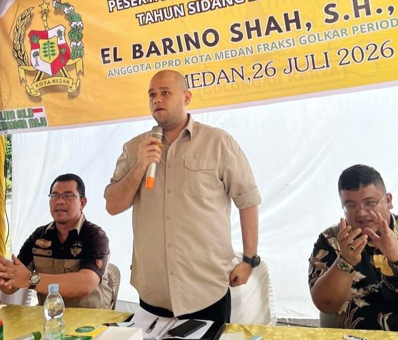 Ketua Fraksi Golkar DPRD Medan El Barino Shah SH MH