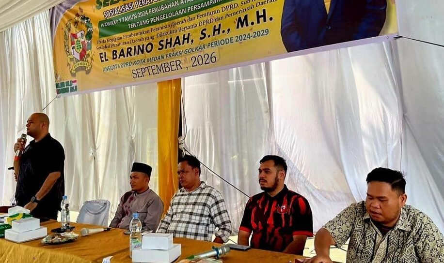 Ketua Fraksi Golkar DPRD Medan El Barino Shah