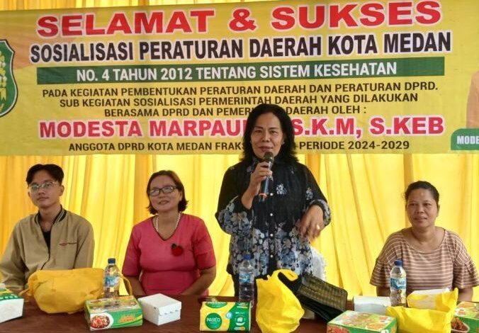 Anggota DPRD Medan Modesta Marpaung SKM S Keb (Partai Golkar)