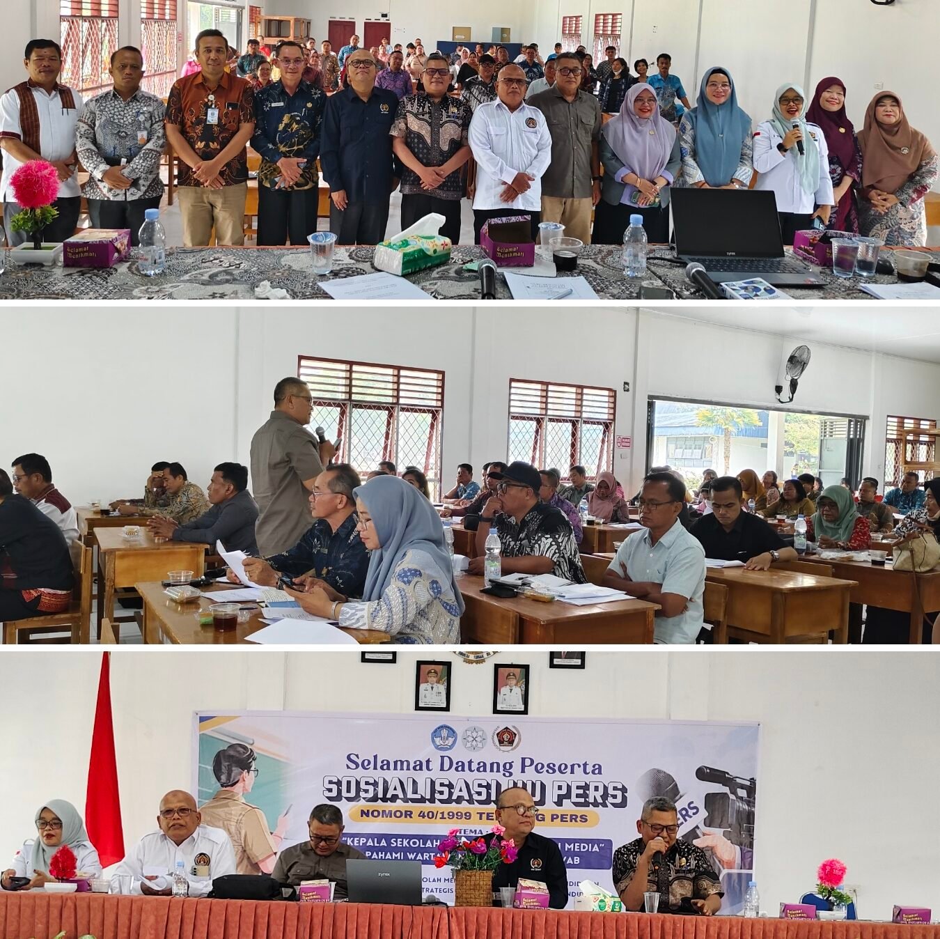 Peserta dan Narasumber Sosialisasi UU Pers Nomor 40 thn 1999.