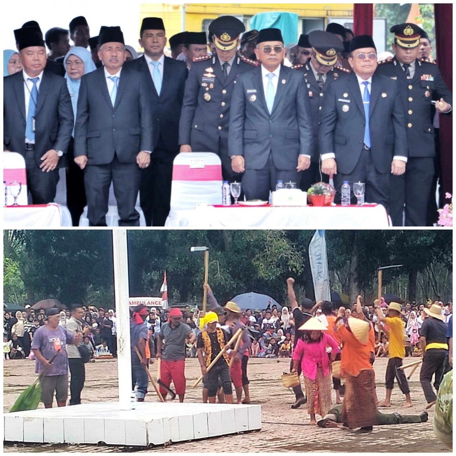 Fragmen Teaterikal Peristiwa G-30S PKI di Bandar Betsy pada Peringatan Hari Kesaktian Pancasila. 